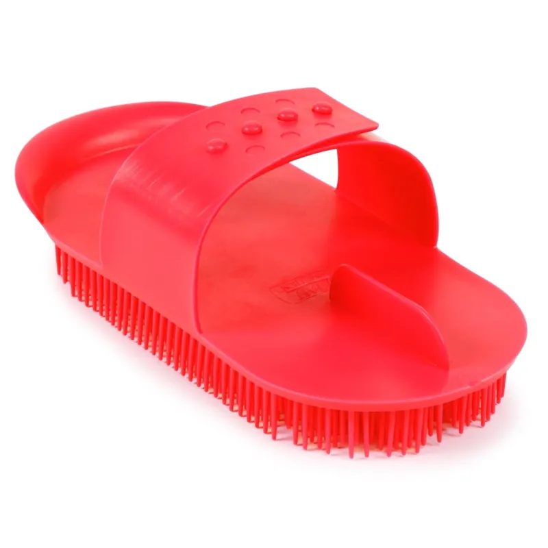 Lincoln Plastic Curry Comb Red
